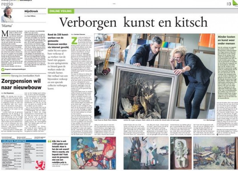 Kunstveilingen in de media