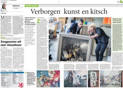 Kunstveilingen in de media